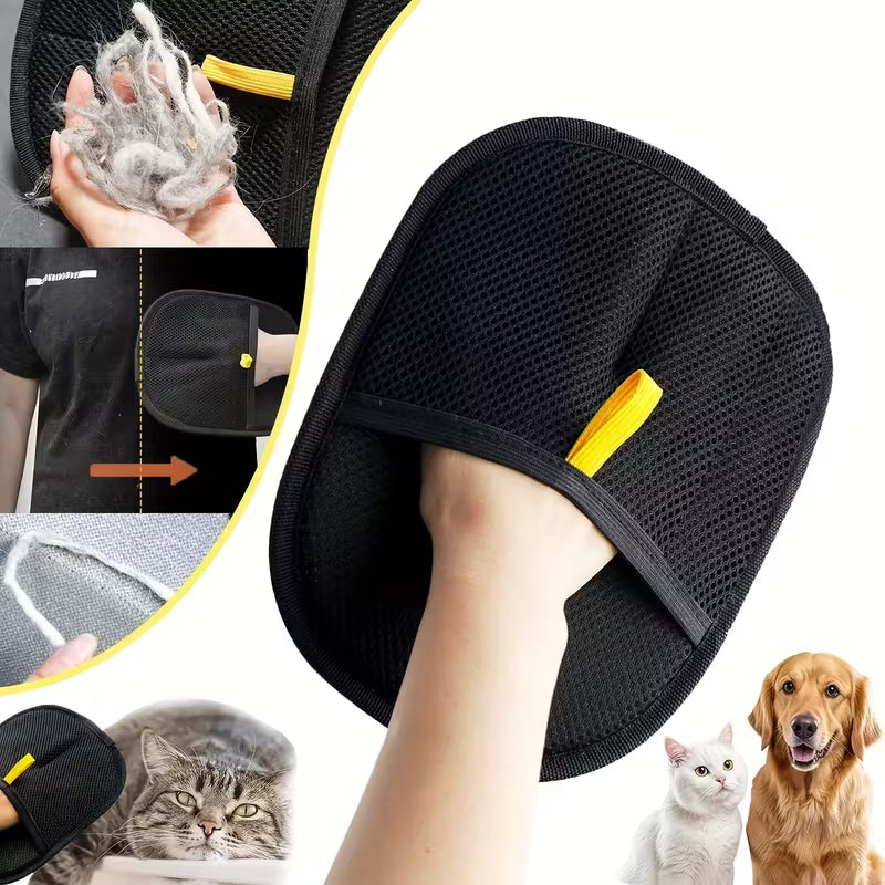 Reusable Double-Sided Pet Hair Removal Glove