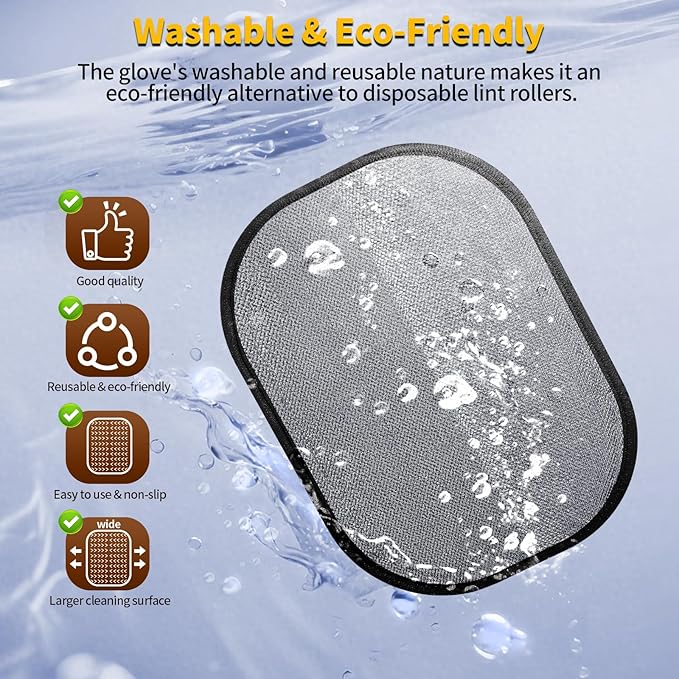 Reusable Double-Sided Pet Hair Removal Glove