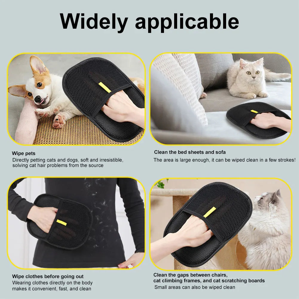 Reusable Double-Sided Pet Hair Removal Glove